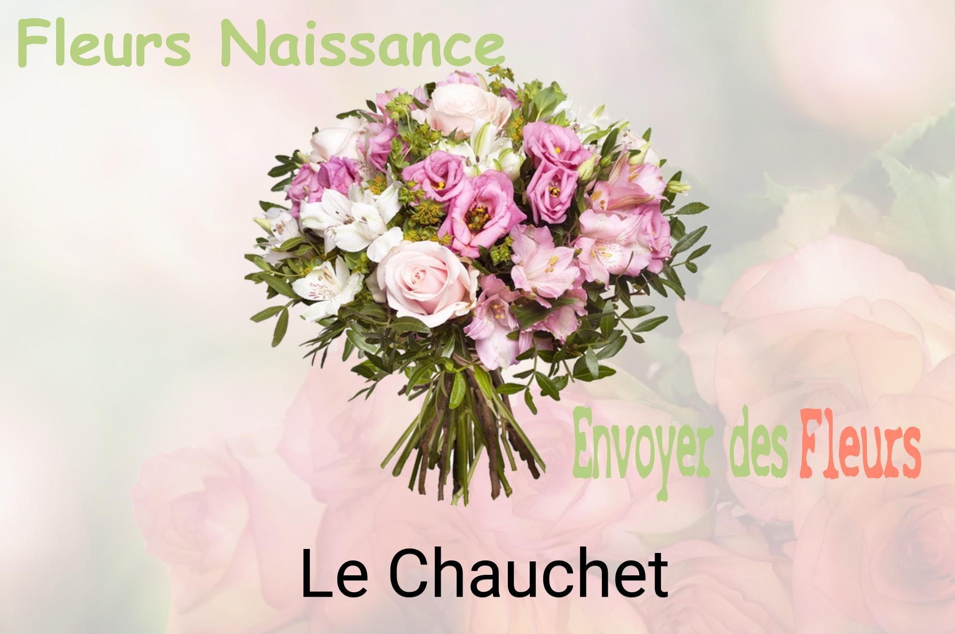 Bouquet de fleurs de naissance livré à Le Chauchet